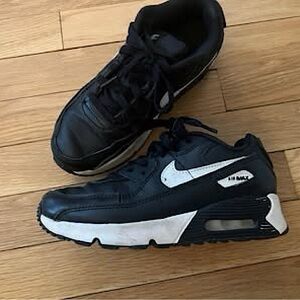Nike Kids Air Max Black and White Shoes